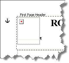 Red X in Word 972003 document